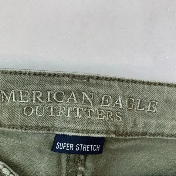 American Eagle Shorts Woman Lot 4 Hi Rise Shortie Super Stretch Blue Green Moto - Picture 13 of 16